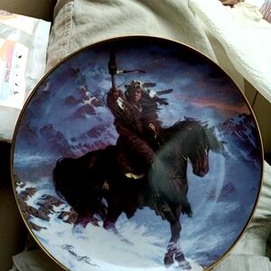 Two native american plates heritage